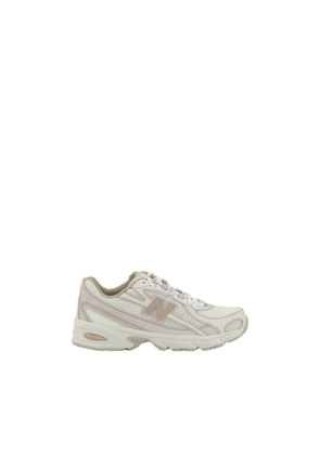 New Balance White Fabric Athletic Sneakers - EU34/US4