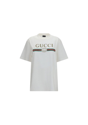 Gucci White Cotton T-Shirt - M