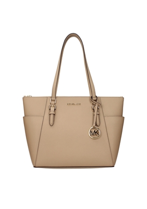 Michael Kors Beige Leather Shoulder Bag