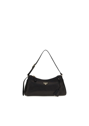 Prada Black Calf Leather Bos Taurus Shoulder Bag