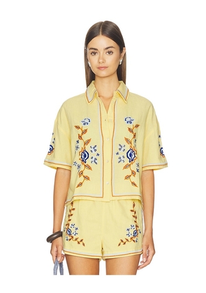 Cleobella Wynona Top in Yellow. Size L. Also in M, S, XS.
