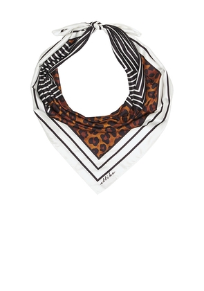 Ettika Leopard Stripe Scarf in Brown.