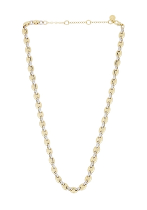 BaubleBar Thalia Necklace in Metallic Gold.