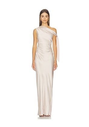 Amanda Uprichard Naomi Gown in Brown. Size L. Also in M, S, XL, XS.