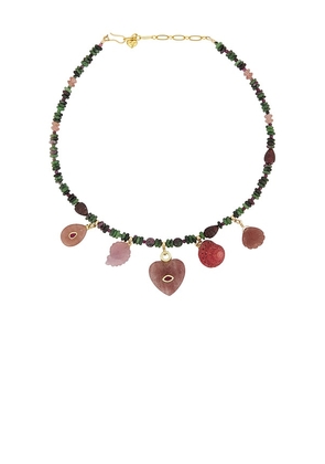 Brinker + Eliza Rosewood Necklace in Multi.