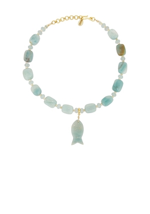 Brinker + Eliza Portofino Necklace in Blue.