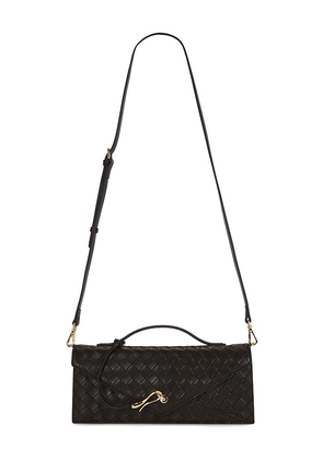 JW PEI Celeste Woven Textured Envelope Top Handle Bag in Brown.
