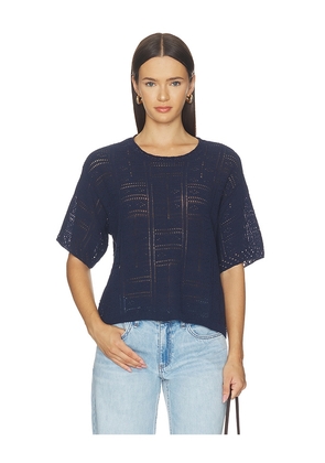 Rag & Bone Morgan Crew Tee in Navy. Size L. Also in S, XS, M.