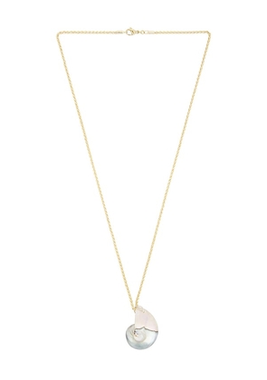 SHASHI Pendant Necklace in Brown.