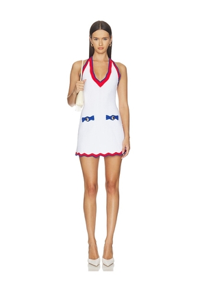 retrofete Florra Knit Dress in White. Size L. Also in M, S, XL, XS.