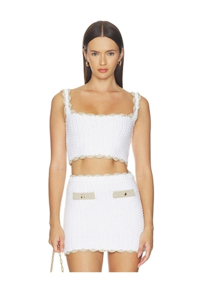 retrofete Mesha Top in White. Size L. Also in M, S, XL, XS.