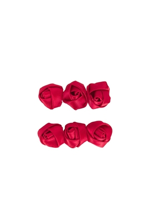 petit moments X Scott King Hair Olivia Barrette Clips in Red.