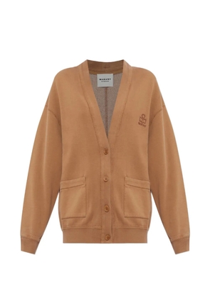MARANT ÉTOILE Stephy logo-embroidered cardigan - Brown