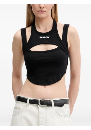 BARROW cut-out cropped top - Black