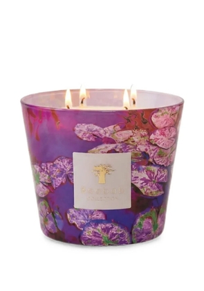 Baobab Arty Flowers signature floral-print candle - Purple