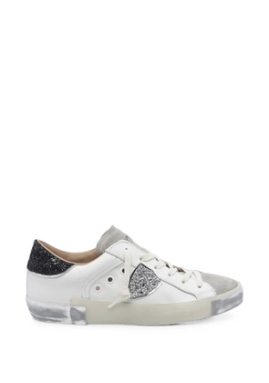 Philippe Model Paris Prsx glitter-detail sneakers - White