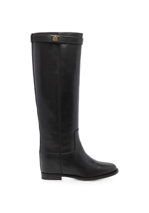 Via Roma 15 padlock-detail boots - Brown