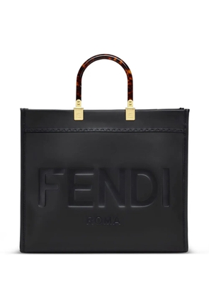 FENDI Sunshine logo-embossed tote bag - Black