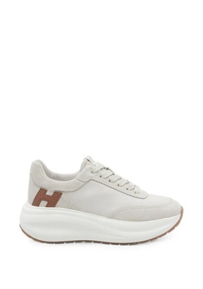 Hogan logo-patch platform sneakers - Neutrals
