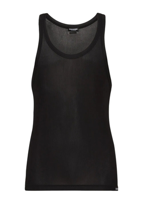 DSQUARED2 logo-plaque sleeveless top - Black