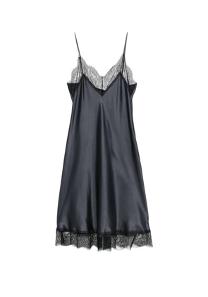 Carine Gilson lace-trim nightdress - Blue