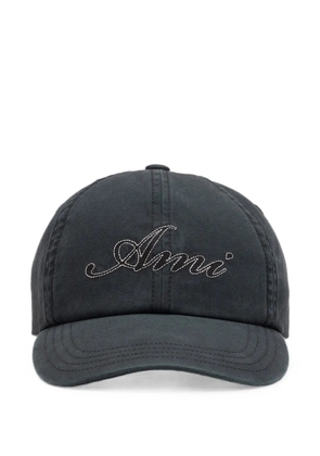 AMI Paris cotton cap with Ami Paris emboirery - Black