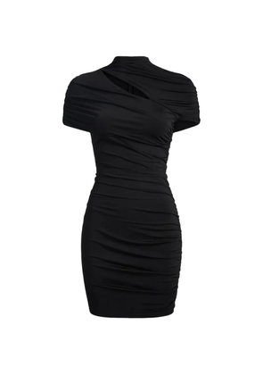 Balmain draped jersey bodycon dress - Black