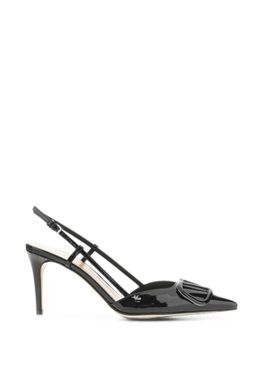 Valentino Garavani VLogo Signature leather pumps - Black