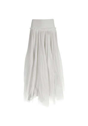 Alberta Ferretti Vintage pleated maxi skirt - White