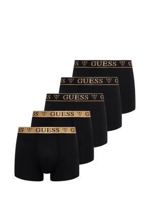 GUESS USA logo-waistband boxers (set of five) - Black
