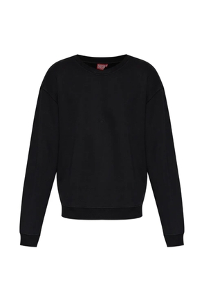 Diesel S-NORM-AA5 logo-embroidered sweatshirt - Black