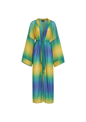 Amir Slama x Tati Barbieri gradient-effect beach cover-up - Green