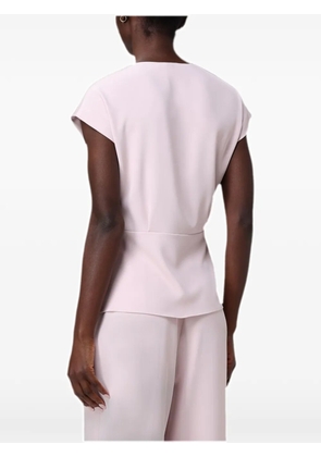 Hanita buckle-detail wrap-style top - Pink