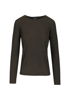 'S Max Mara ribbed-knit button-detail sweater - Green
