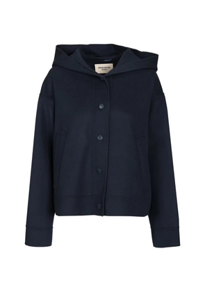 Weekend Max Mara hooded double-wool jacket - Blue