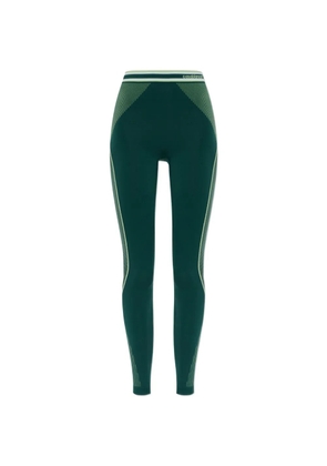Casablanca logo-waistband performance leggings - Green