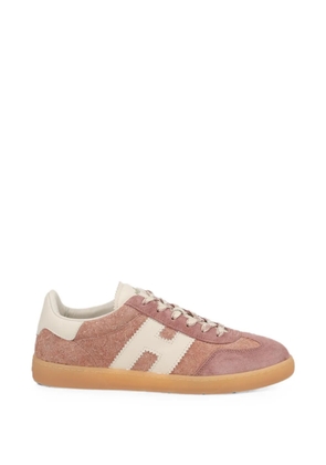 Hogan Cool logo-patch panelled sneakers - Pink