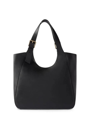 Furla large Dora buckle-detail leather tote bag - Black