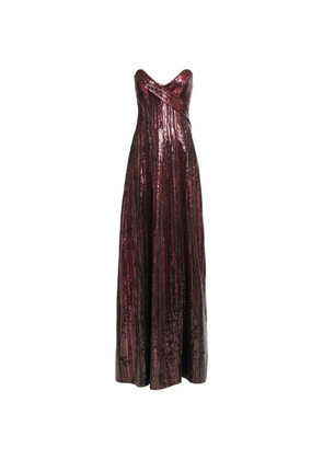 Elie Saab sequin-embellishment maxi dress - Red