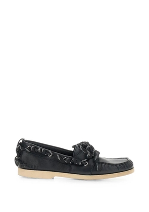Golden Goose lace-up leather loafers - Black