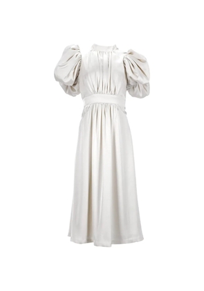 ROTATE BIRGER CHRISTENSEN Noon puff-sleeved midi dress - Neutrals