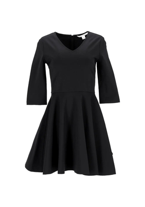 Diane Von Furstenberg Vintage V-neck flared mini dress - Black