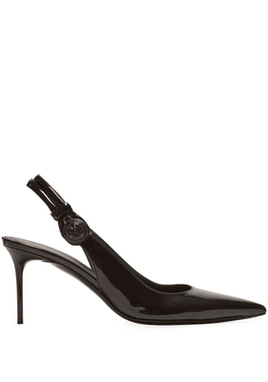 Balmain Alma 75mm patent-leather pumps - Black