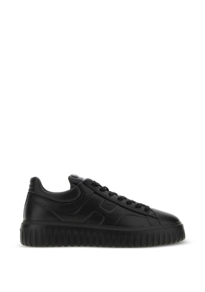 Hogan H-Stripes leather sneakers - Black
