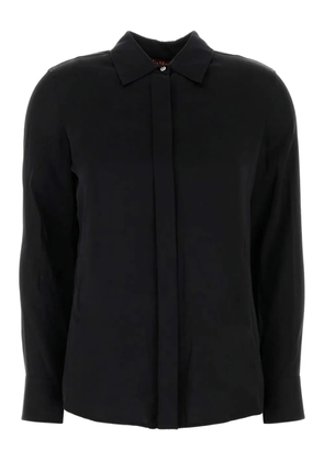 Max Mara button-up long-sleeve shirt - Black