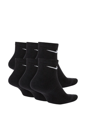 Nike Everyday Plus Cushion cotton ankle socks (pack of six) - Black