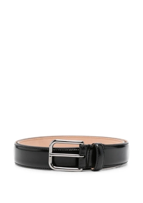 Giorgio Armani polished leather belt - Black