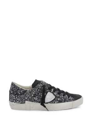Philippe Model Paris Prsx sequin-embellished sneakers - Black