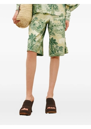ALEMAIS Sara graphic-print shorts - Green