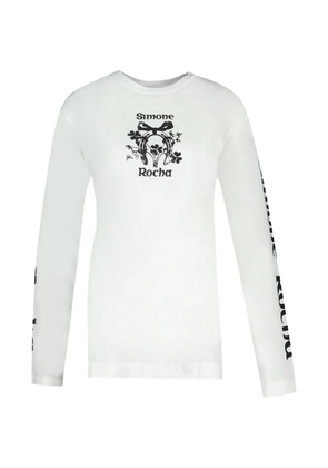 Simone Rocha Coming Up Roses long-sleeve T-shirt - White